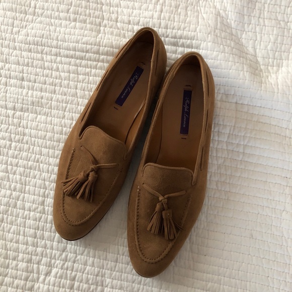 Ralph Lauren Purple Label Suede Loafers 